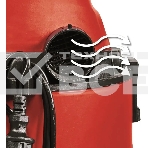 Строительный пылесос Einhell TC-VC 1825 (2342430) красный, 1250 Вт, уборка сухая/влажная, пылесборник мешок/контейнер, 25 л, фото7