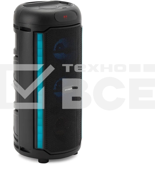 Минисистема Hyundai H-MC1221 черный 15Вт FM USB BT SD/MMC