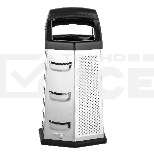 Терка LARA LR07-53 6 поверхностей, высота 23 см, нерж. сталь, нескользящее основание, ручка