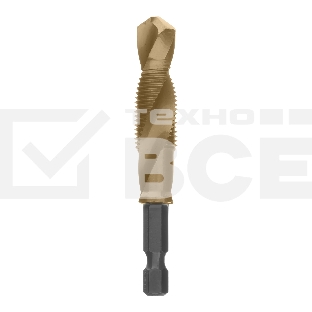 Сверло-метчик Denzel М12 х 1,25 мм, Р6М5