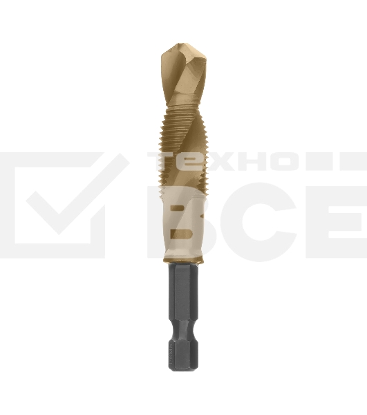 Сверло-метчик Denzel М12 х 1,25 мм, Р6М5