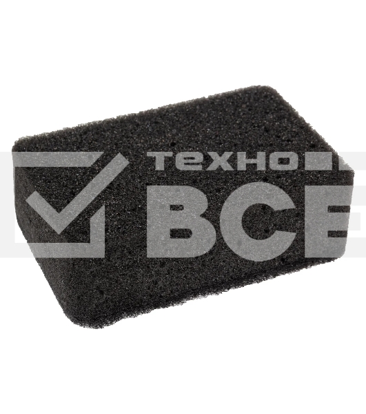 Губка для мытья посуды двухслойная прямоугольная KS-08 черный (107567)