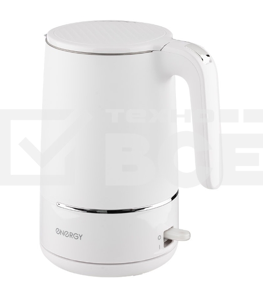 Чайник Energy E-216 1.7 л, белый, двойной корпус (164156)