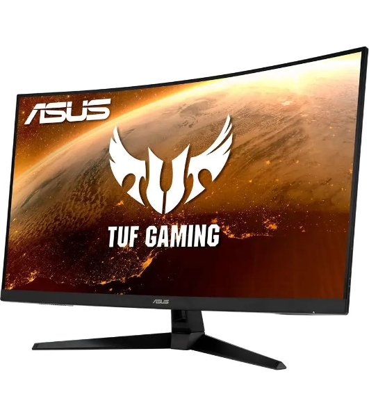 Монитор 31.5' ASUS TUF Gaming VG328H1B VA 1920x1080, 165 Гц, 1 мс (MPRT), изогнутый экран (1500R), 16:9, 250 кд/м², HDMI 2.0, VGA, 3.5 Jack, динамики (2x2 Вт), FreeSync Premium, черный