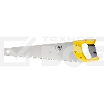 Ножовка по дереву Deli DL6845A 450мм Материал: 65Mn. Термообработанная поверхность. Шлифовка зубов с 3-х сторон. Литая ручка из двухкомпонентного противоударного пластика., фото 1