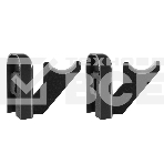 Комплект настенных регулируемых кронштейнов Royal Thermo Design 100, черные, фото4