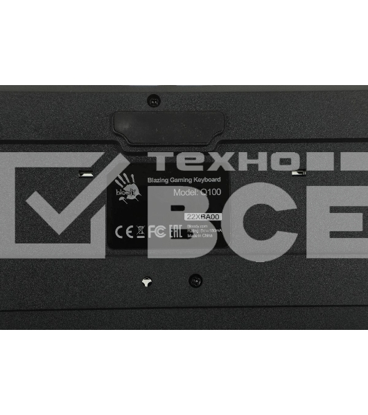 Клавиатура проводная A4Tech Bloody Q100 USB черный