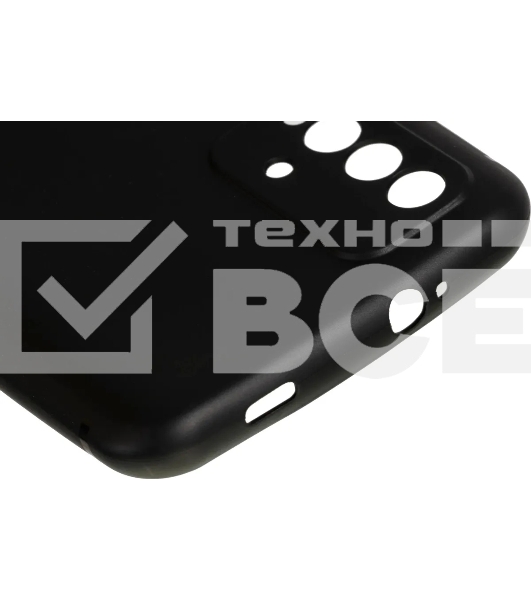 Чехол (клип-кейс) BORASCO Silicone Case, для Xiaomi Redmi 9t, черный