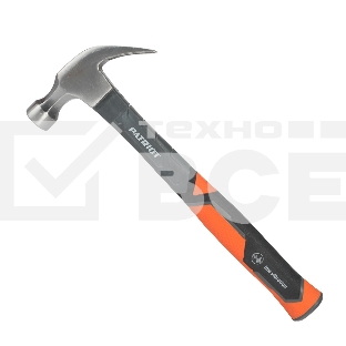 Молоток столярный Patriot СHF-450 с фиберглассовой рукояткой, 450г