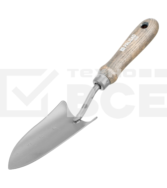 Совок посадочный узкий Palisad LUXE 70х330 мм, стальной, рукоятка из ясеня