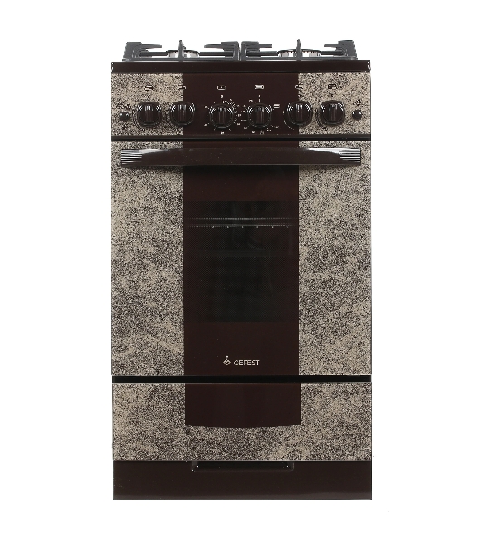 Плита газовая Gefest 5500-02 0114 коричневый, конфорок 4 шт, духовка 52 л, 50 см x 85 см x 58.5 см