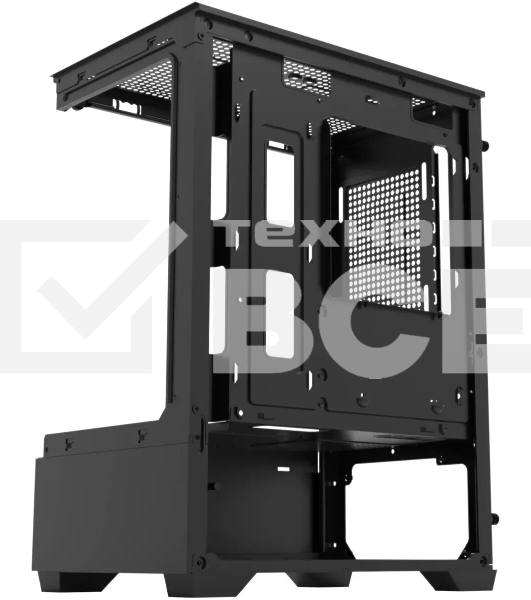 Корпус Bloody CC-125-BK, Mini-Tower, чёрный