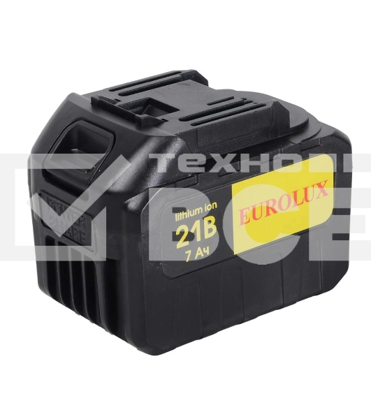 Дрель-шуруповерт Eurolux ДА-21/2Li, 20 В, 3 Ач, 55 Нм, бесщеточный