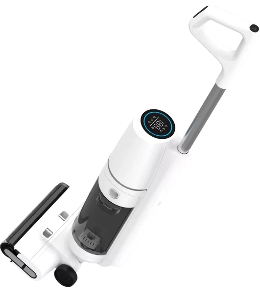 Пылесос моющий Candy CWND F1 белый/черный, питание от аккумулятора, 200 Вт, уборка влажная/сухая, пылесборник 0.52 л