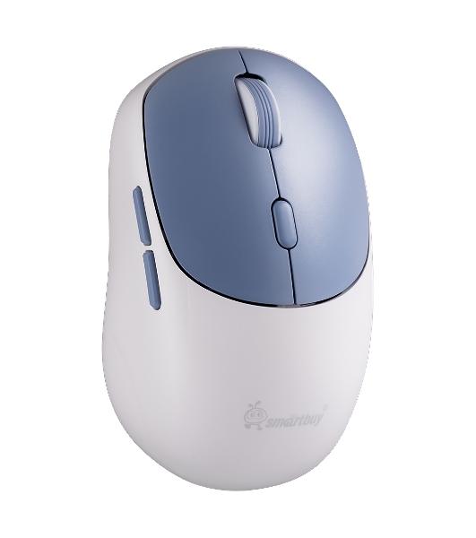 Комплект клавиатура+мышь Smartbuy 107AG беспроводной, USB, 1200 DPI, бело-голубой