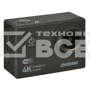 Видеорегистратор Digma FreeDrive Action 4K WiFi черный 8Mpix 2160x3840 2160p 140гр.