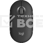 Мышь беспроводная Logitech Pebble 2 M350S графитовый, 4000 dpi, Bluetooth, кнопки - 3, фото 1