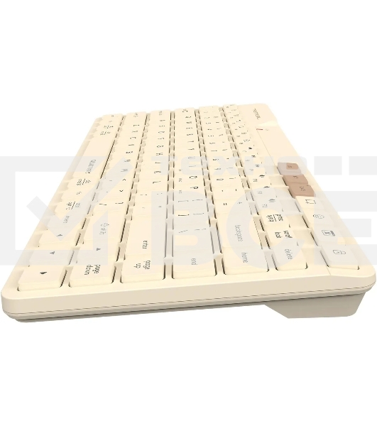 Клавиатура A4Tech Fstyler FBK26C AS беспроводная, USB, Bluetooth/Радиоканал, бежевый