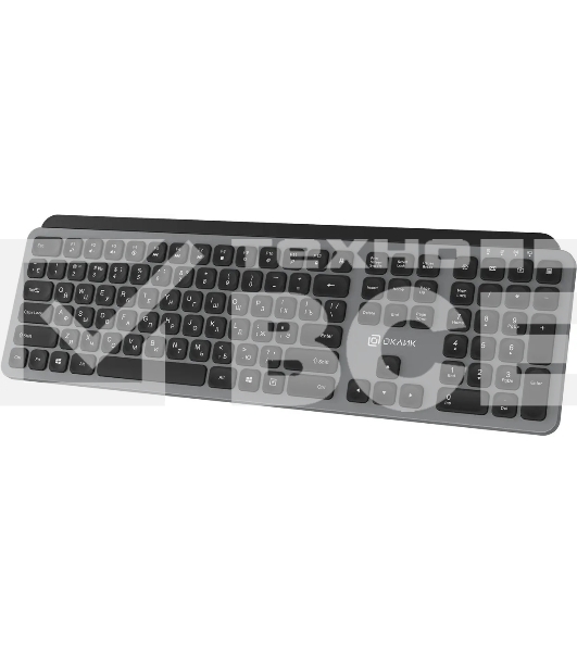 Клавиатура беспроводная Oklick K859W USB серый/черный (2002136)
