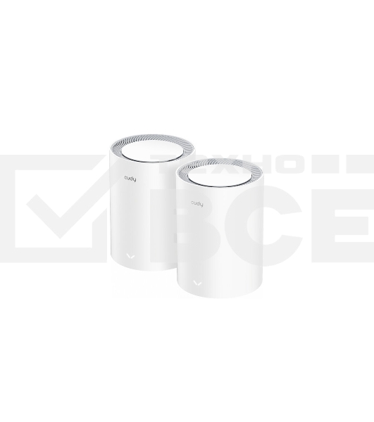 Бесшовный Mesh роутер Cudy M3000(2-PACK) AX3000 10/100/1000/2500BASE-T, белый (упак.:2шт)