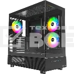 Компьютерный корпус Montech XR черный без БП ATX 3x120мм 2xUSB3.0 1xUSB3.1 audio bott PSU, фото 1