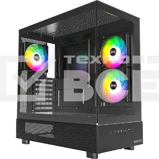 Компьютерный корпус Montech XR черный без БП ATX 3x120мм 2xUSB3.0 1xUSB3.1 audio bott PSU