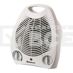 Тепловентилятор Sakura SA-0500W, белый, 2000 Вт, 25 м2, термостат