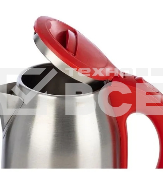 Чайник электрический ENERGY E-201 1,8 л, сталь, красный (164125)