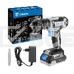 Дрель-шуруповерт аккумуляторная DEKO DKCID20FU-Li, 20В, 1 АКБ, Ударная, фото 1