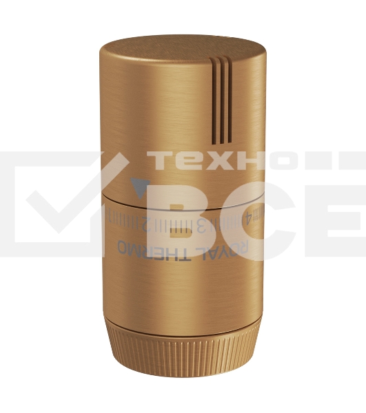 Термоголовка жидкостная Royal Thermo Design М30х1,5 (золото матовое)