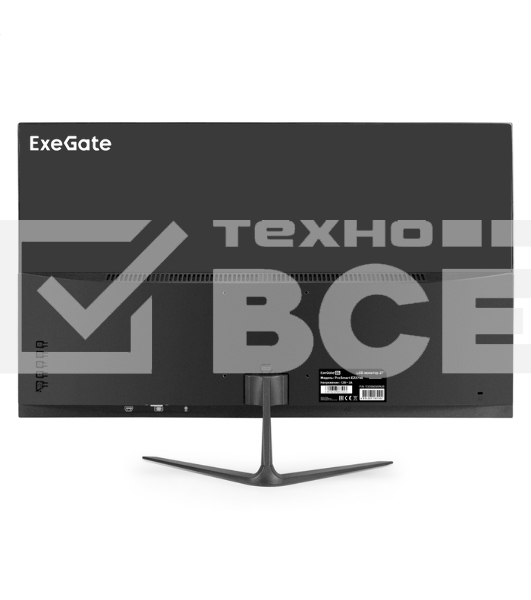 Монитор 27' ExeGate ProSmart EZ2700 IPS 1920x1080, 75 Гц, 5 мс, 16:9, 250 кд/м², VGA, HDMI 1.4, HDR10, FreeSync, черный