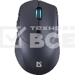 Мышь беспроводная Defender Effect X MS-095 черный, 1600 dpi, радиоканал, USB, кнопки - 6, фото 1