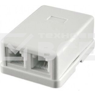 Розетка RJ-11 Двухпортовая, 2х6р4с