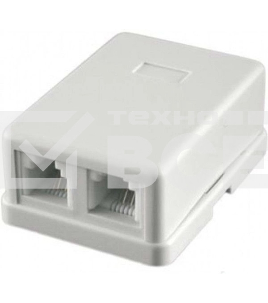 Розетка RJ-11 Двухпортовая, 2х6р4с