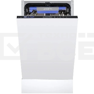 Встраиваемая посудомоечная машина Maunfeld MLP-08IMR, белый/черный, 44.5 см, 10 компл., 47 дБ, класс A++