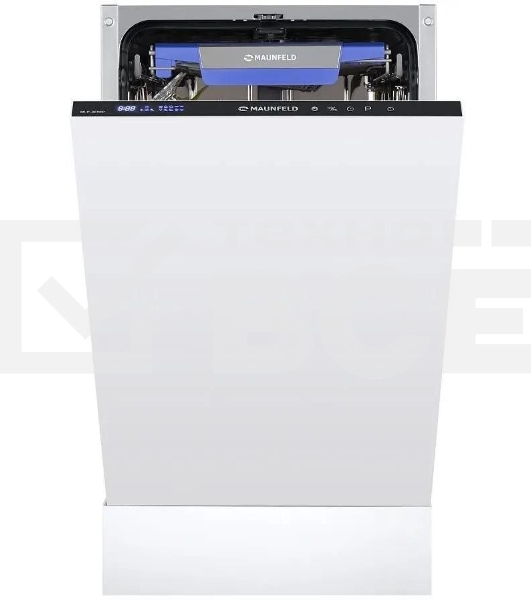 Встраиваемая посудомоечная машина Maunfeld MLP-08IMR, белый/черный, 44.5 см, 10 компл., 47 дБ, класс A++