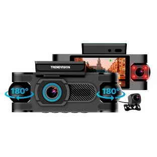 Видеорегистратор TrendVision Proof 360, 2560x1440, 3', с камерой заднего вида, GPS/ГЛОНАСС, Wi-Fi, G-сенсор
