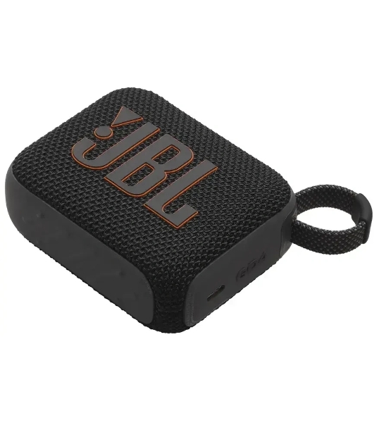 Колонка порт. JBL Go 4 черный/оранжевый 4.2W 1.0 BT