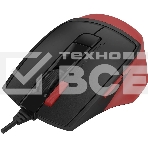 Мышь проводная A4Tech Fstyler FM45S Air красный/черный, 2400 dpi, USB, кнопки - 7, фото8