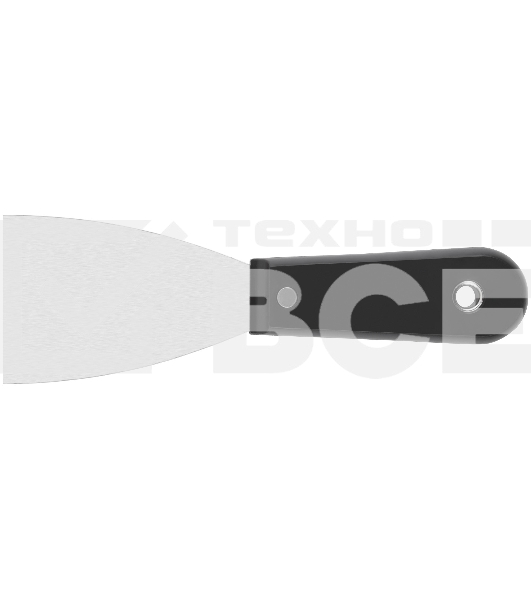 Шпатель FIT 06275 с пластиковой ручкой полированный 2,5