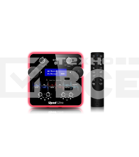 Аудиоинтерфейс USB Icon UPod Live 16 DSP эффектов, АЦП/ЦАП: 16 бит/48 кГц, 22-20000 Гц, 90 дБ, S/N: -90 дБ, THD+N: 0,0061%, 2xCombo XLR/TRS, 1/4