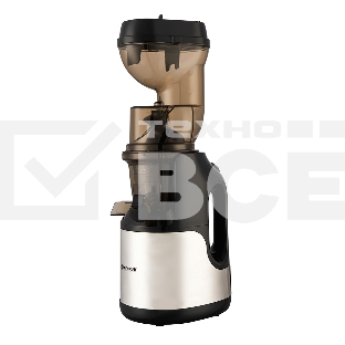 Соковыжималка шнекового типа Endever Sigma-103, черный/стальной, мощность 420 Вт, резервуар 1л, резервуар для мякоти 0,7 л, 2 шт./уп.