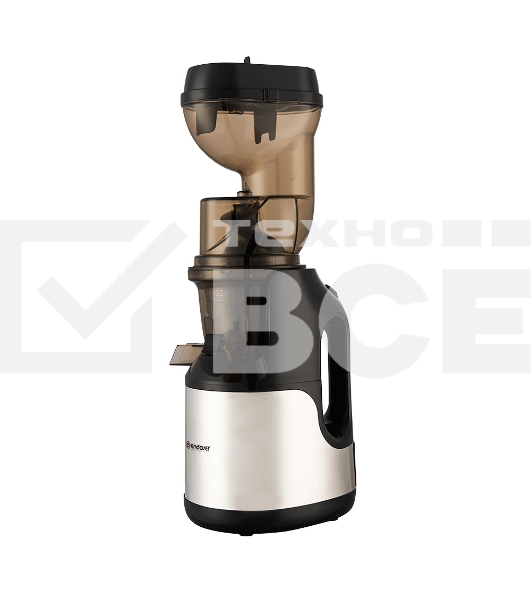 Соковыжималка шнекового типа Endever Sigma-103, черный/стальной, мощность 420 Вт, резервуар 1л, резервуар для мякоти 0,7 л, 2 шт./уп.