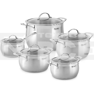 Набор посуды 10 предметов Rondell Admiring RDS-1610 (кастрюли с/кр 18 см, 20 см, 22 см, 24 см, ковш с/кр 16 см)