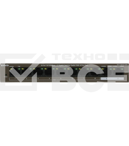 Коммутатор TENDA TEF1110P-8-102W 8PORT 100M 8POE