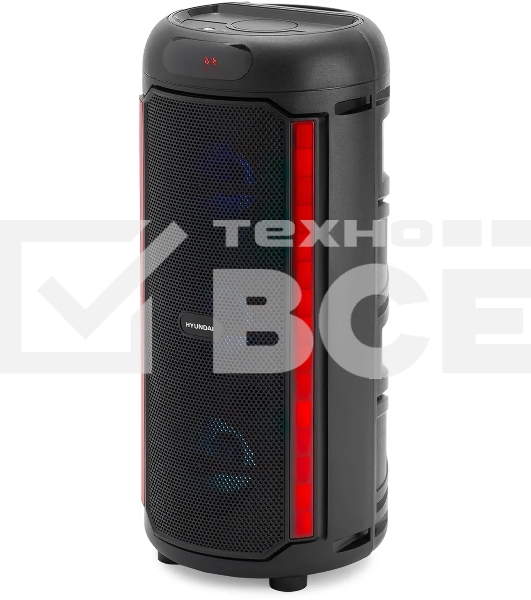 Минисистема Hyundai H-MC1221 черный 15Вт FM USB BT SD/MMC