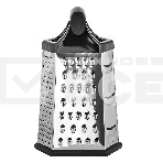 Терка LARA LR07-53 6 поверхностей, высота 23 см, нерж. сталь, нескользящее основание, ручка, фото4