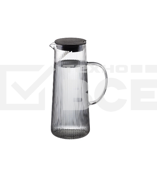 Кувшин LEONORD AROMA 1,2 л из цветного боросиликатного рельефного стекла с крышкой-фильтром из полипропилена (106482)