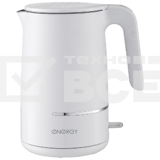 Чайник Energy E-216 1.7 л, белый, двойной корпус (164156)