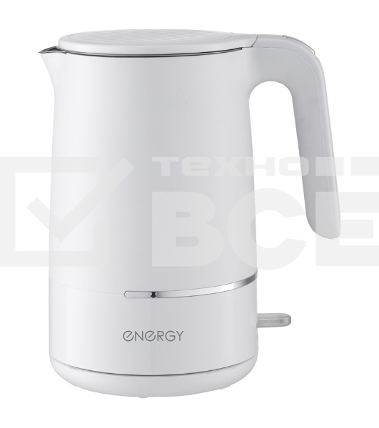 Чайник Energy E-216 1.7 л, белый, двойной корпус (164156)
